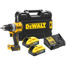 Шуруповерт DeWALT XR Li-Ion PowerStack 18 В, 2x5Ah, 90 Нм, 0-650/0-2000 об/хв, TSTAK (DCD800H2T)
