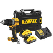 Шуруповерт DeWALT XR Li-Ion PowerStack 18 В, 2x5Ah, 90 Нм, 0-650/0-2000 об/хв, TSTAK (DCD805H2T)
