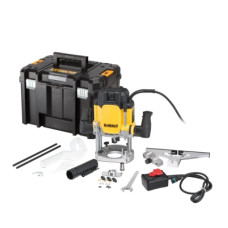 Фрезер DeWALT 9000 - 22000 об/мин, цанговый патрон 12 мм, пульт ДУ, кейс TSTAK (DWE627KT)