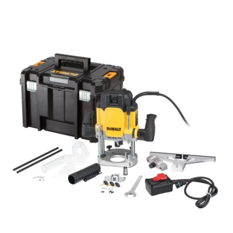Фрезер DeWALT 9000 - 22000 об/мин, цанговый патрон 12 мм, пульт ДУ, кейс TSTAK (DWE627KT)
