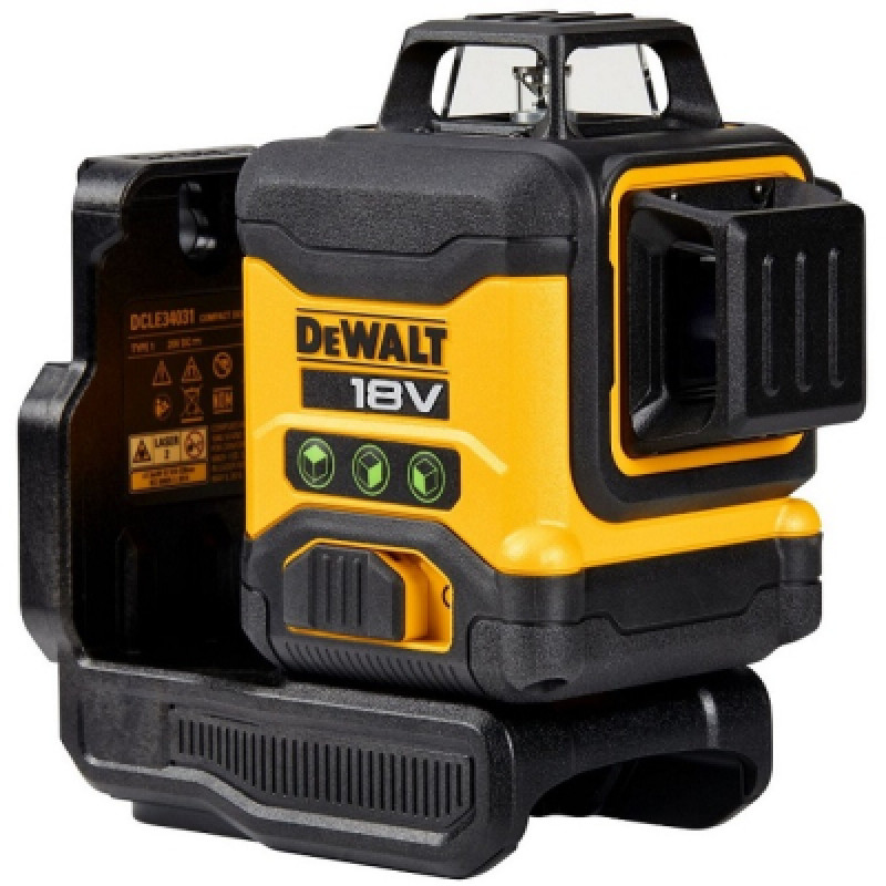 Лазерный нивелир DeWALT 18В XR Li-Ion, зеленый луч, (без АКБ и ЗУ) (DCLE34031N)