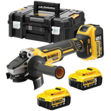 Шліфувальна машина DeWALT DCG405 18В XR Li-lon, 125 мм, 3x5Ah, кейс TSTAK (DCG405P3)
