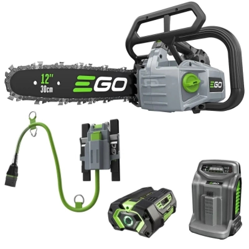 Цепная пила EGO CSX3002 KIT, 56В, шина 30см, 45лан, 3/8P, 1,1мм, акум. 4Ah + ЗП (0140014003)