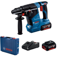 Перфоратор Bosch GBH 187-LI Professional 2*18 В 5 Ач, SDS-Plus, 2.4 Дж, 980 об/х (0.611.923.021)