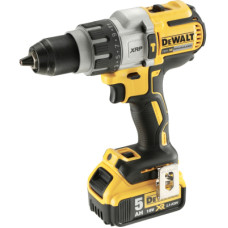 Шуруповерт DeWALT XR Li-Ion 18 В, 2x5Ah, 95 Нм, 0-500/1500/2250 об/мин, 1.6 кг, кейс (DCD996P2)