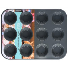 Форма для выпечки Ardesto Tasty Baking для маффинов 12 ячеек 35х26 (AR2305T)