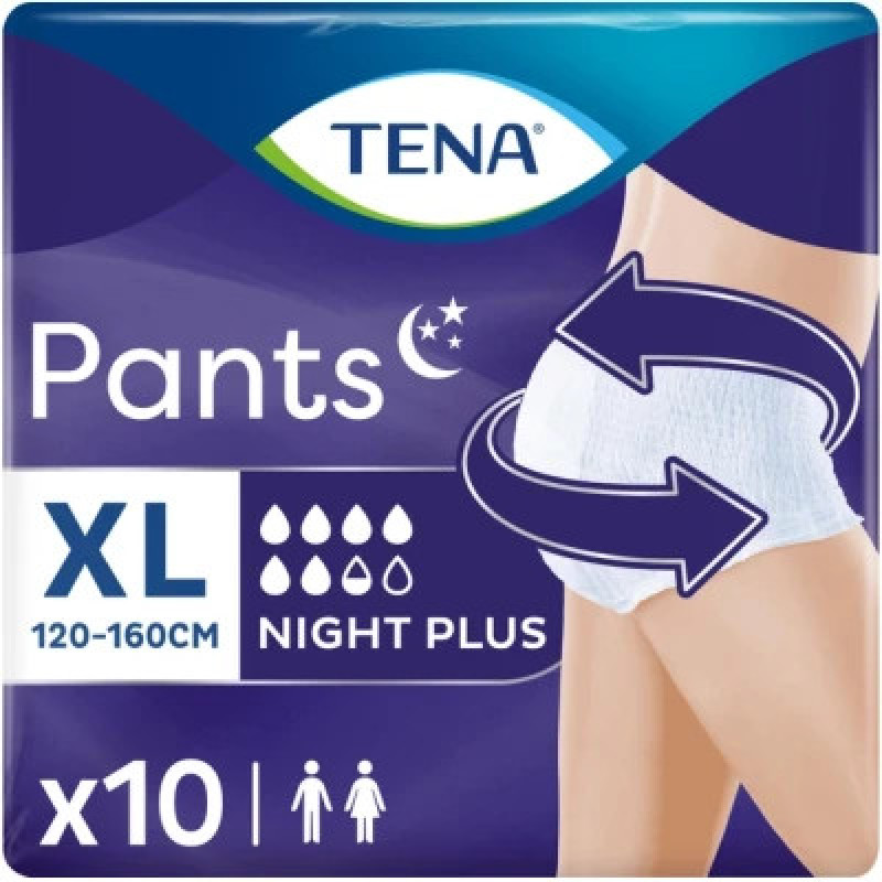 Подгузники для взрослых Tena Pants Plus Night Extra Large 10 шт (7322542133569)