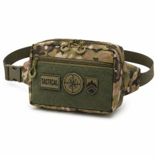 Тактическая сумка-бананка Multicam для патчей и шевронов Cordura, поясная сумка унисекс 25×17×7 см