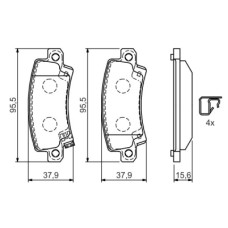 Тормозные колодки Bosch 0 986 424 790