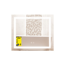Зеркало Lidz Kubis (KU1) 600х700 с LED-подсветкой Touch, с антизапотеванием, с диммером, рег. яркости LDKU60070049285