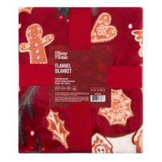 Плед Ardesto Christmas Flannel 160х200см, 100% полиэстер, имбирные домики (ART0121PB)