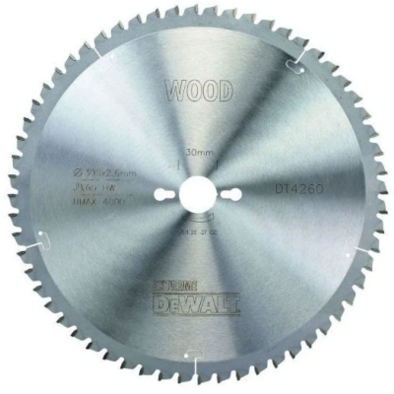 Диск пильный DeWALT EXTREME WORKSHOP, 305 х 30 мм, 60 z (АТВ), - 5 градусов (DT4260)