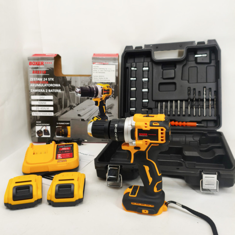 Портативный аккумуляторный шуруповерт Boxer BX-3310 24В