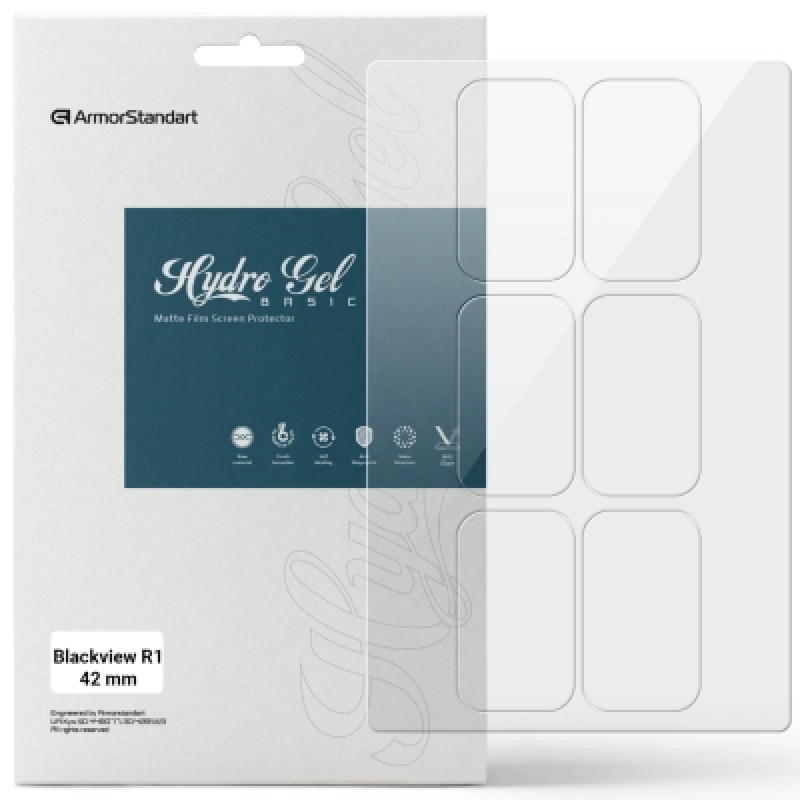 Пленка защитная Armorstandart Matte hydrogel Blackview R1 42mm 6 pcs (ARM92000)
