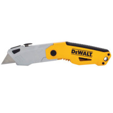 Нож монтажный DeWALT складной с выдвижным трапецевидным лезвием, 160мм, 3 лезвия (DWHT10261-0)