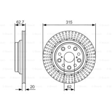 2шт, Тормозной диск Bosch 0 986 479 T06