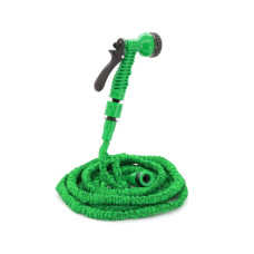 Шланг для поливу Voltronic KY-150G, 5-15м/50ft, + розпилювач, насадка на кран, Green, Box (KY-150G)