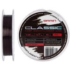 Волосінь Brain Classic Carp Line (dark brown) 150m 0.35mm 25lb 10.7kg (1858.80.92)