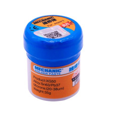 Паяльна паста MECHANIC XG-50 35г, флюс для пайки SMD BGA
