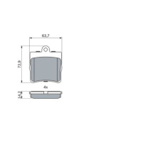 Тормозные колодки Bosch 0 986 494 016