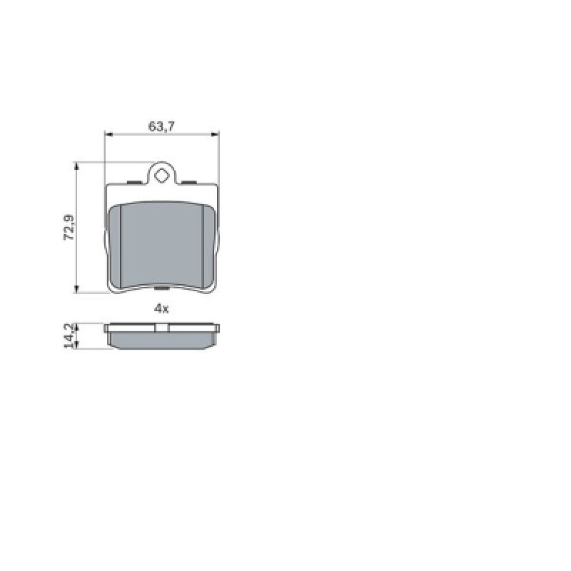 Тормозные колодки Bosch 0 986 494 016