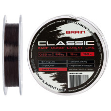 Волосінь Brain Classic Carp Line (dark brown) 150m 0.25mm 15lb 6.6kg (1858.80.89)