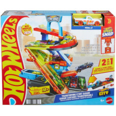Автотрек Hot Wheels City Гараж-трансформер для трюків (JHL94)