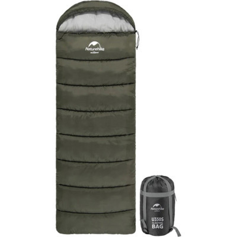Спальный мешок Naturehike U150 NH20MSD07 Green Right (6927595764398-R)