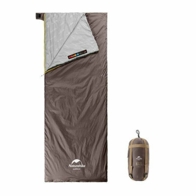 Спальный мешок Naturehike надлегкий Summer LW180 NH21MSD09 правий (15°C) p-p XL коричневий (6927595777985-R)