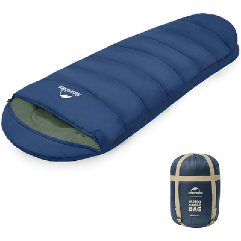 Спальный мешок Naturehike з капюшоном MJ600 CNK2300SD014, темно-блакитний (6976507663977)