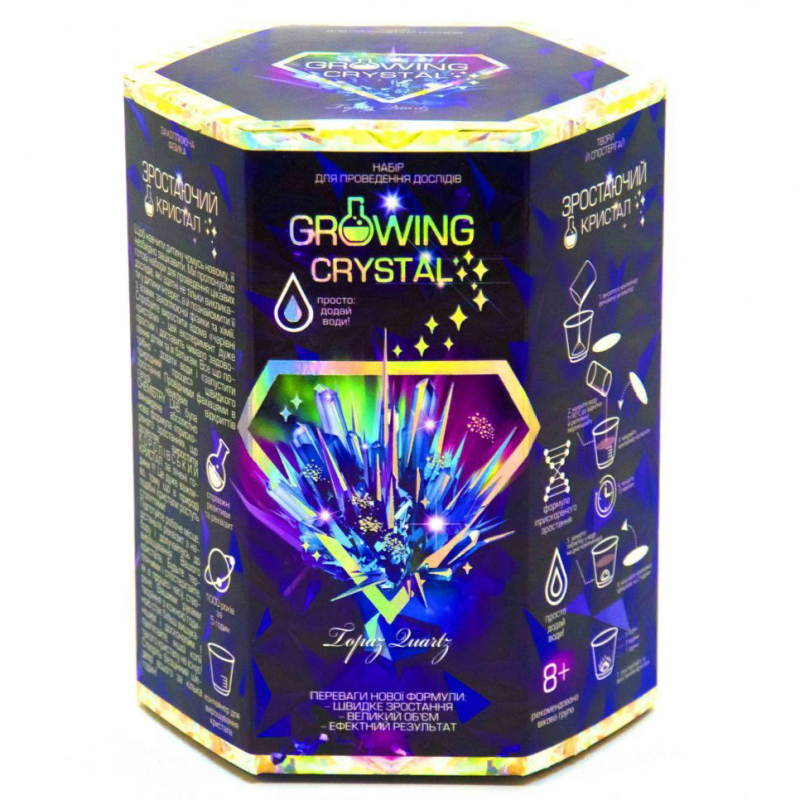 Игровой набор для выращивания кристаллов GRK-01 GROWING CRYSTAL Топаз