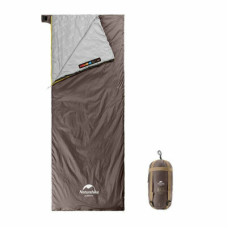Спальний мішок Naturehike надлегкий Summer LW180 NH21MSD09 лівий (15°C) p-p XL коричневий (6927595777985-L)