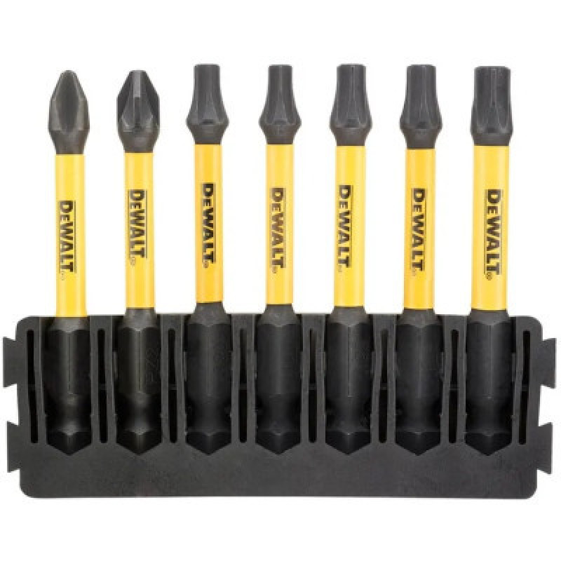 Набор бит DeWALT в касете для Tough Case, FlexTorq, L57 мм,Рh2, Рz2,T20-2шт.T25-2шт.,T30 (DT70820)