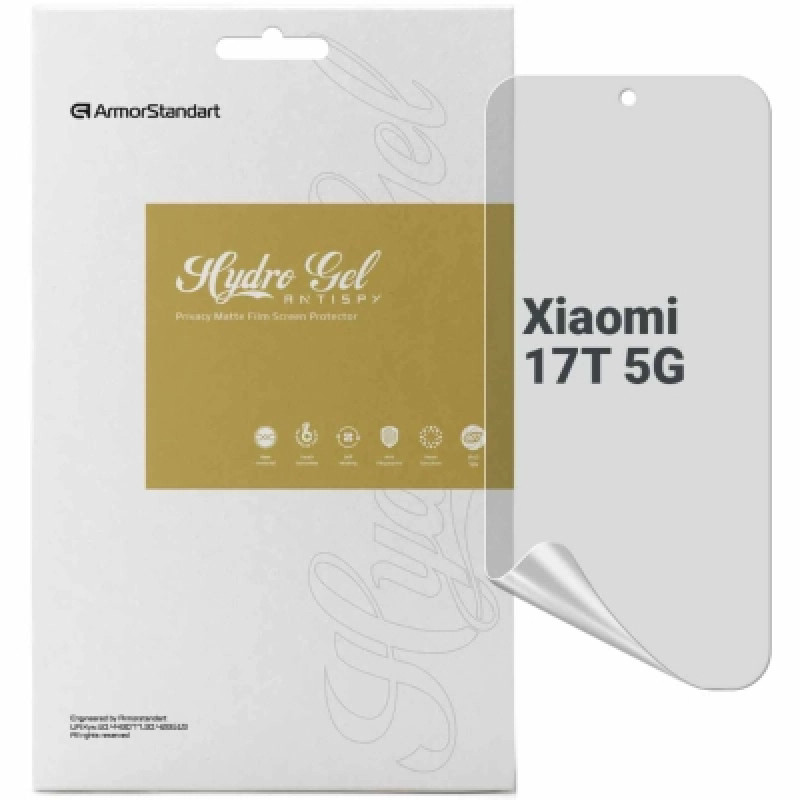 Пленка защитная Armorstandart Anti-spy hydrogel Xiaomi 17T 5G (ARM90949)