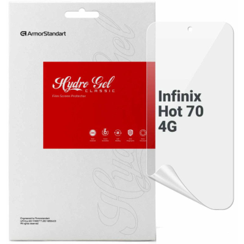 Пленка защитная Armorstandart hydrogel Infinix Hot 70 4G (ARM92216)