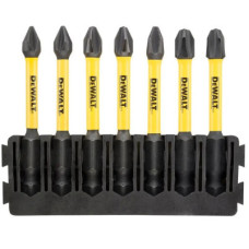 Набор бит DeWALT в касете для Tough Case, FlexTorq, L=57 мм, Рh1-2шт,Рh2-3шт,Рh3-2шт. (DT70818)