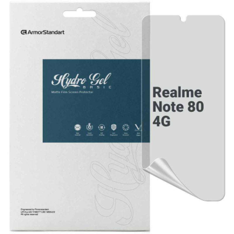 Пленка защитная Armorstandart Matte hydrogel Realme Note 80 4G (ARM92224)
