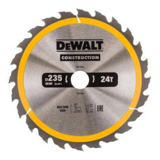 Диск пильний DeWALT СONSTRUCTION, 235x30, 24 z, АТВ, 20 гр. (DT1954)