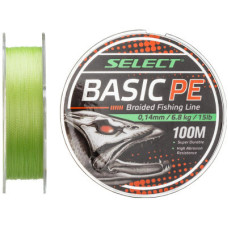 Шнур Select Basic PE 100m Light Green 0.16mm 18lb/8.3kg (1870.27.50)