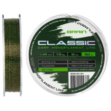 Волосінь Brain Classic Carp Line 3D (camo) 150m 0.28mm 18lb 7.9kg (1858.80.94)