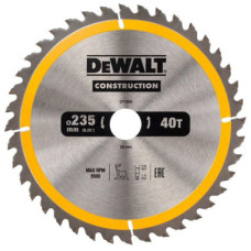 Диск пильний DeWALT СONSTRUCTION , 235 х 30 мм, 40 z, АТВ, 10 градусів (DT1955)