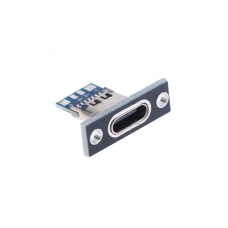 Роз’єм USB Type-C 3.1 4pin, мама, монтажний, для зарядки і живлення