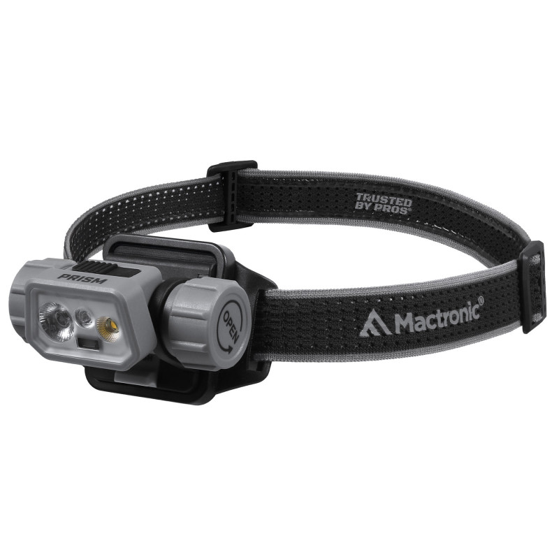 Фонарь налобный Mactronic Prism (650 Lm) Cool White/RGB LED Recharg Type-C Helmet Kit (THL0141)