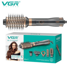 Фен стайлер для укладання та завивки волосся VGR V-491 6 в 1, Professional, 1000 Вт, Фен з насадками