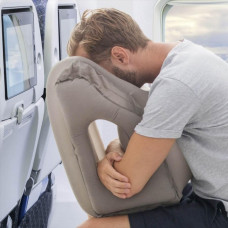 Подушка для путешествий в самолет и авто Sleepy Cloud Travel Pillow Gray