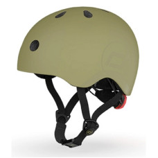 Шолом Scoot&Ride оливковий з ліхтариком 51-53см (SR-190605-OLIVE)